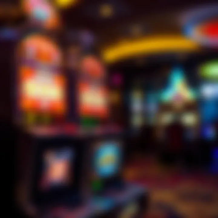 Illustration of a casino slot machine highlighting bonus features and free spins