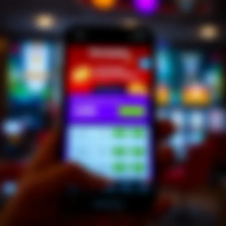 Digital wallet displaying online casino bonus credits on a smartphone screen