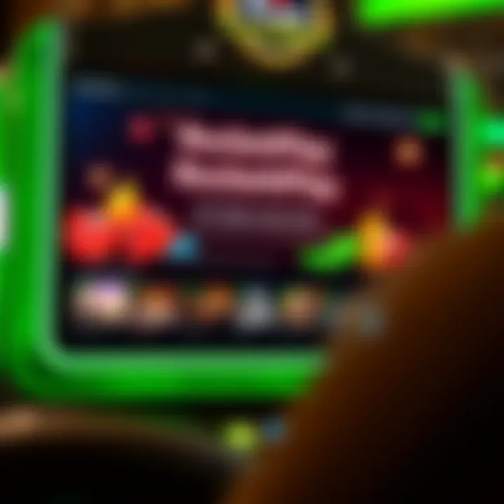 Activating RocketPlay No Deposit Promo Codes for Enhanced Gameplay Digital interface displaying RocketPlay no deposit promo code activation with various casino game icons