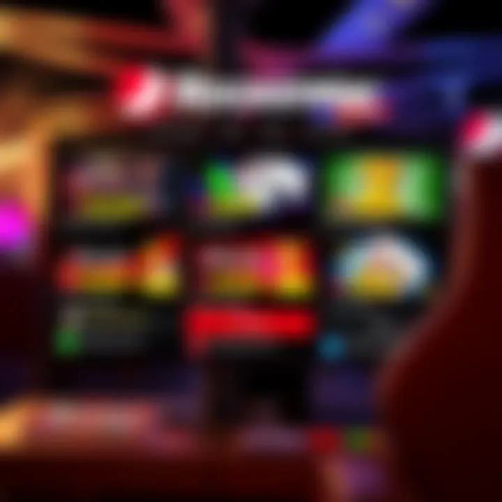 Illustration of a gaming interface highlighting bonus offers and promo codes for online casino players in Australia