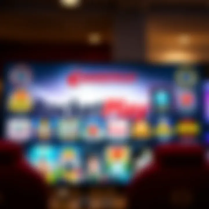 Variety of casino games available on RocketPlay platform displayed on digital screen