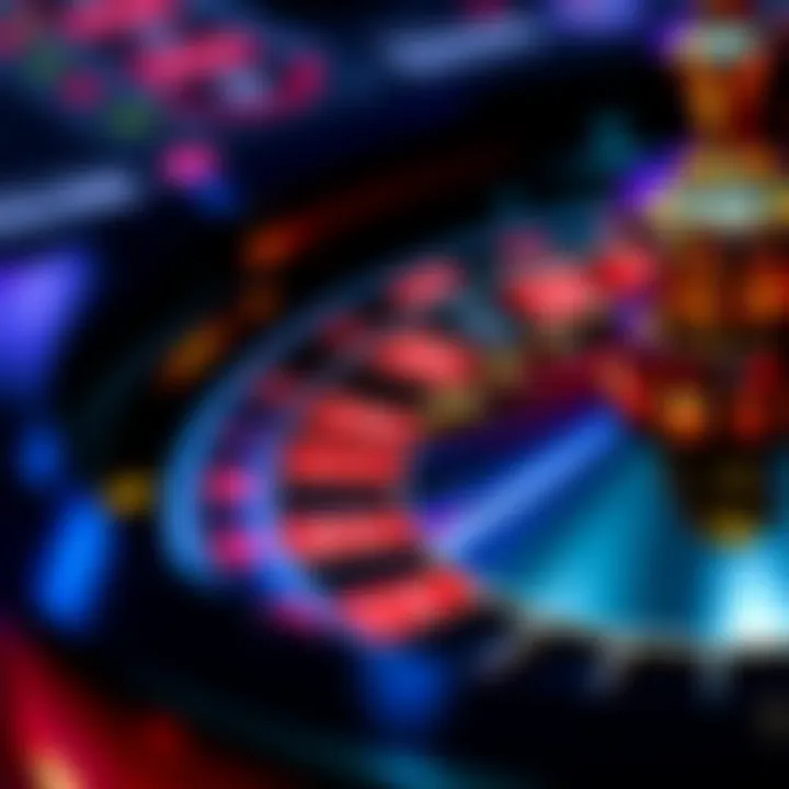 Close-up of a digital roulette wheel interface showcasing the numbered slots and betting areas on RocketPlay platform