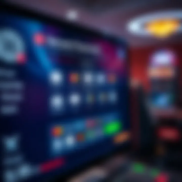 Secure payment options displayed on a digital gaming platform with a sleek user interface