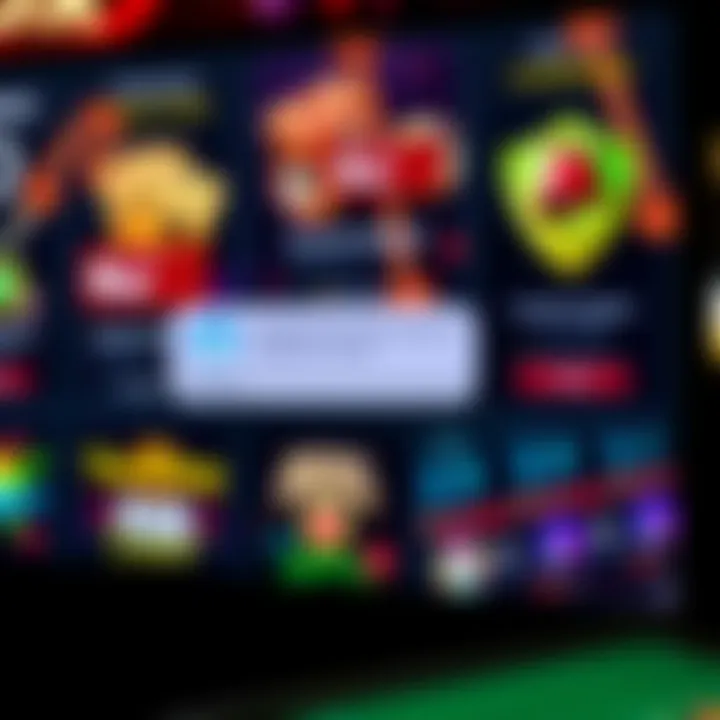 Selection of casino games with secure payment icons and customer support chat on screen
