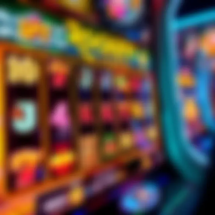 Colorful Rocketplay slot machine screen showing various symbols and a winning combination