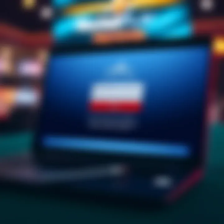 A digital registration form displayed on a laptop screen with a clear rocket icon