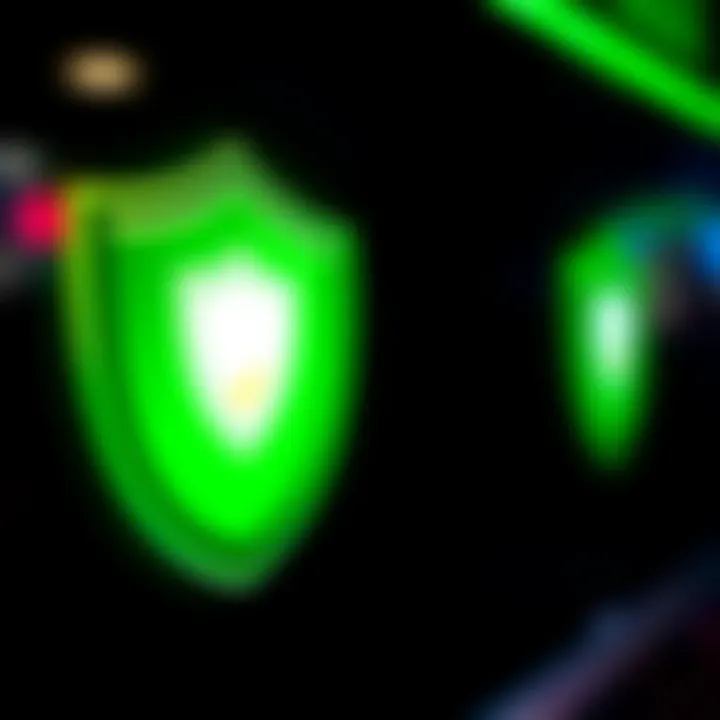 Secure download symbol with shield and checkmark representing safe APK installation