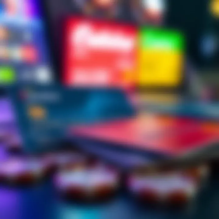 Digital representation of secure payment methods used in online casinos including credit cards and e-wallets