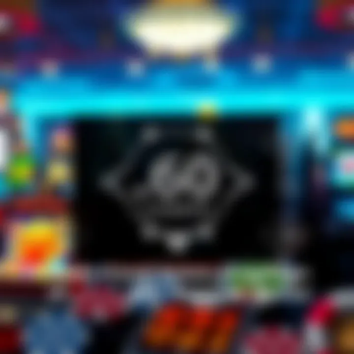 Graphic depicting various casino game icons with bonus symbols around them