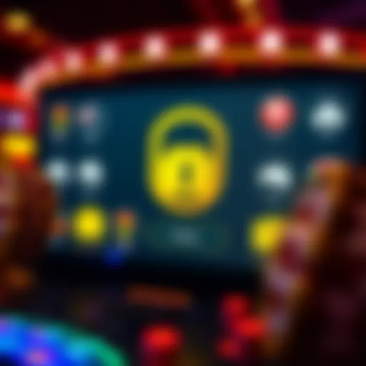 Safe and Compliant Online Pokies Platform for Australian Players Illustration of a secure online gambling platform with Australian legal icons and responsible play symbols