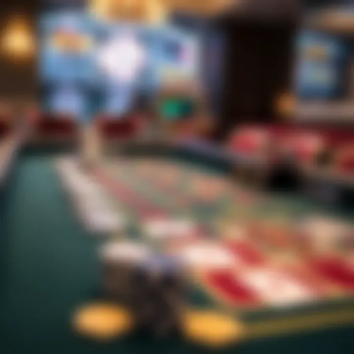 Overview of Rocketplay Baccarat table layout with chips and cards
