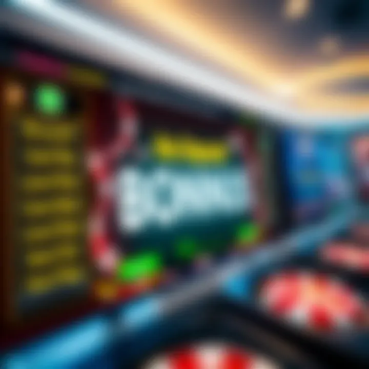 Illustration of a digital casino interface highlighting no deposit bonus codes