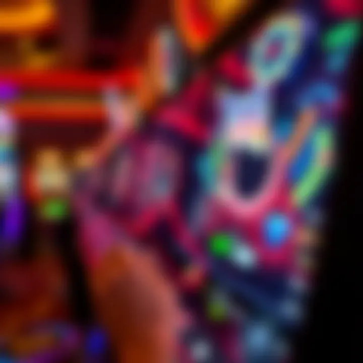 Interface showing Rocketplay 5 gameplay with interactive options and vibrant graphics