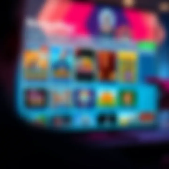 User interface showcasing RocketPlay platform with game selection options
