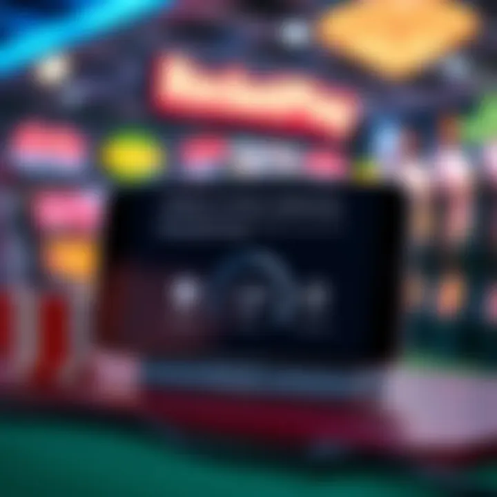 Illustration of a mobile device with installation progress and troubleshooting icons for RocketPlay