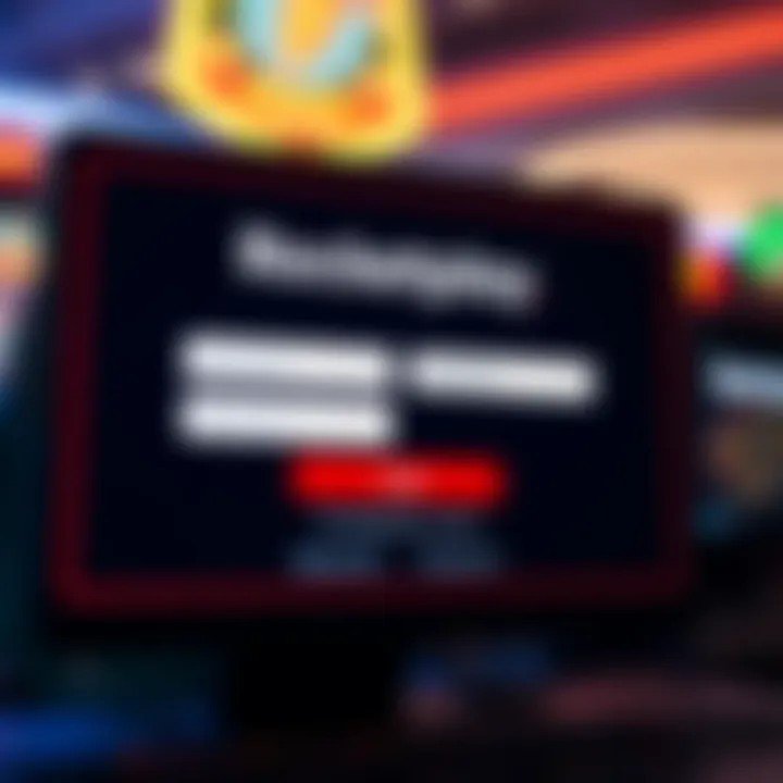 Secure login interface of Rocketplay with fields for username and password