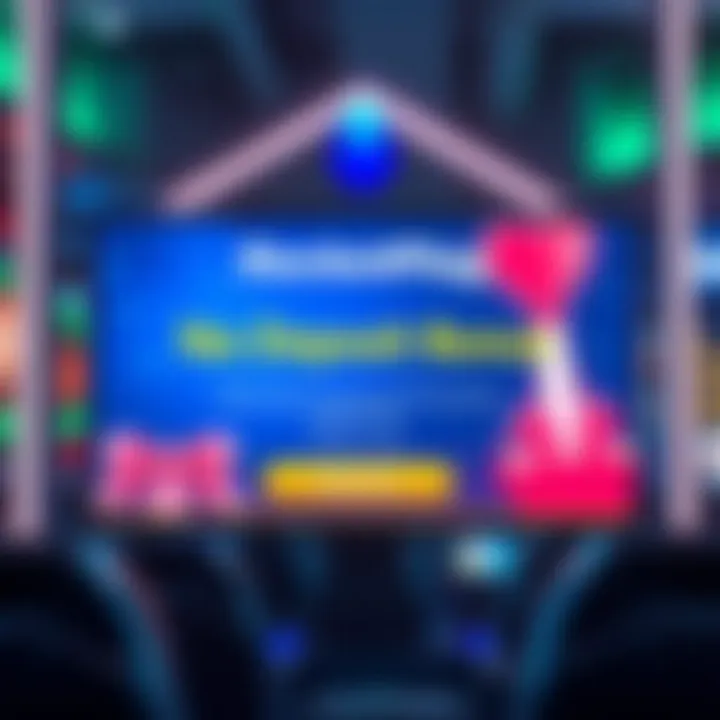 RocketPlay casino welcome screen showcasing no deposit bonus offer