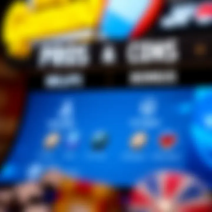 Visual Comparison of Pros and Cons for RocketPlay No Deposit Bonus Graphic showing pros and cons list with gaming icons representing benefits and drawbacks of RocketPlay bonus