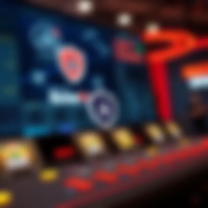 Safety and security icons representing protection measures on RocketPlay gaming site