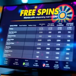 Comparison of Free Spins Offers at Different Online Casinos Comparison chart illustrating free spins offers and terms across various online casinos