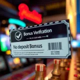 Graphic of a digital coupon with a code and a checkmark indicating successful verification for a no deposit bonus